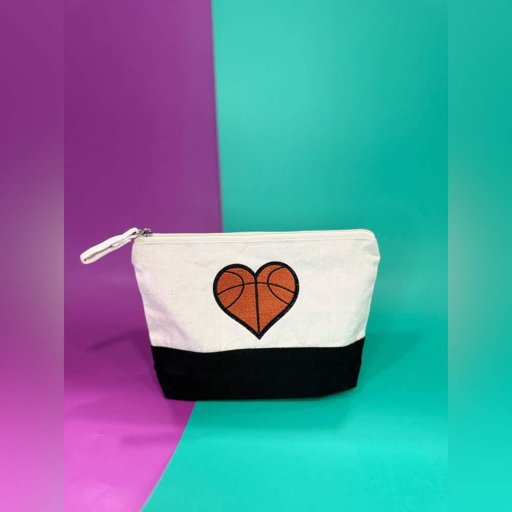 Small Pouch: Basketball Heart